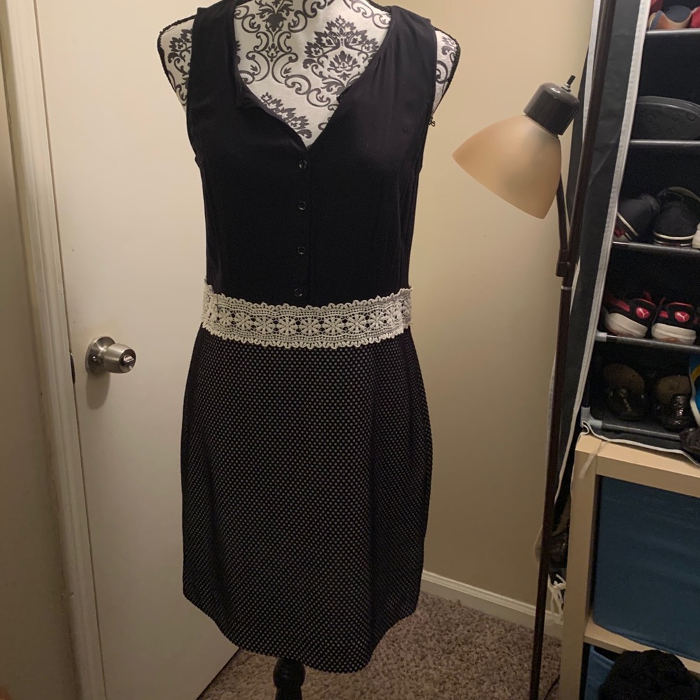 Kensie one piece black and white dress size M
